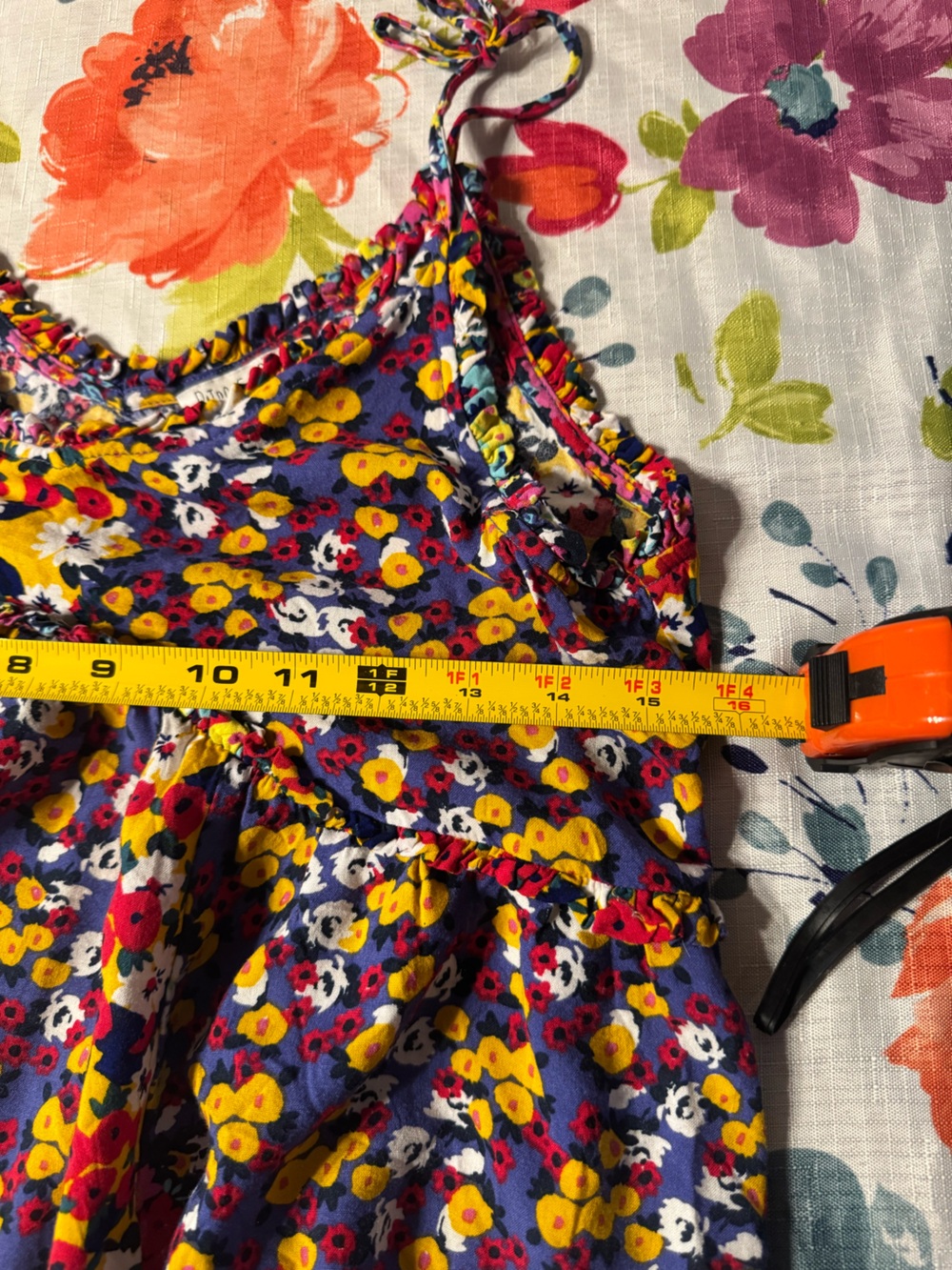Patrons of Peace Malibu Dress M Floral Babydoll Mini Dress Western Boho C1 - Picture 12 of 15
